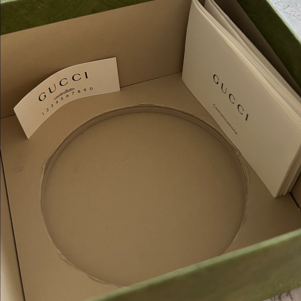 Gucci Gold and Red Stripe Paperweight - Picture 4 of 6